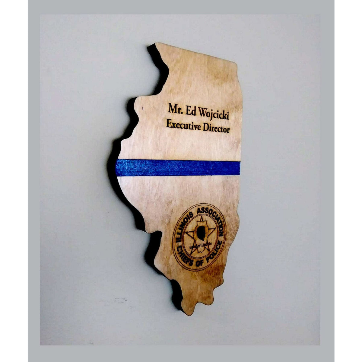 Wood Award, Any State or Shape, custom made with Logo and/or Dedication