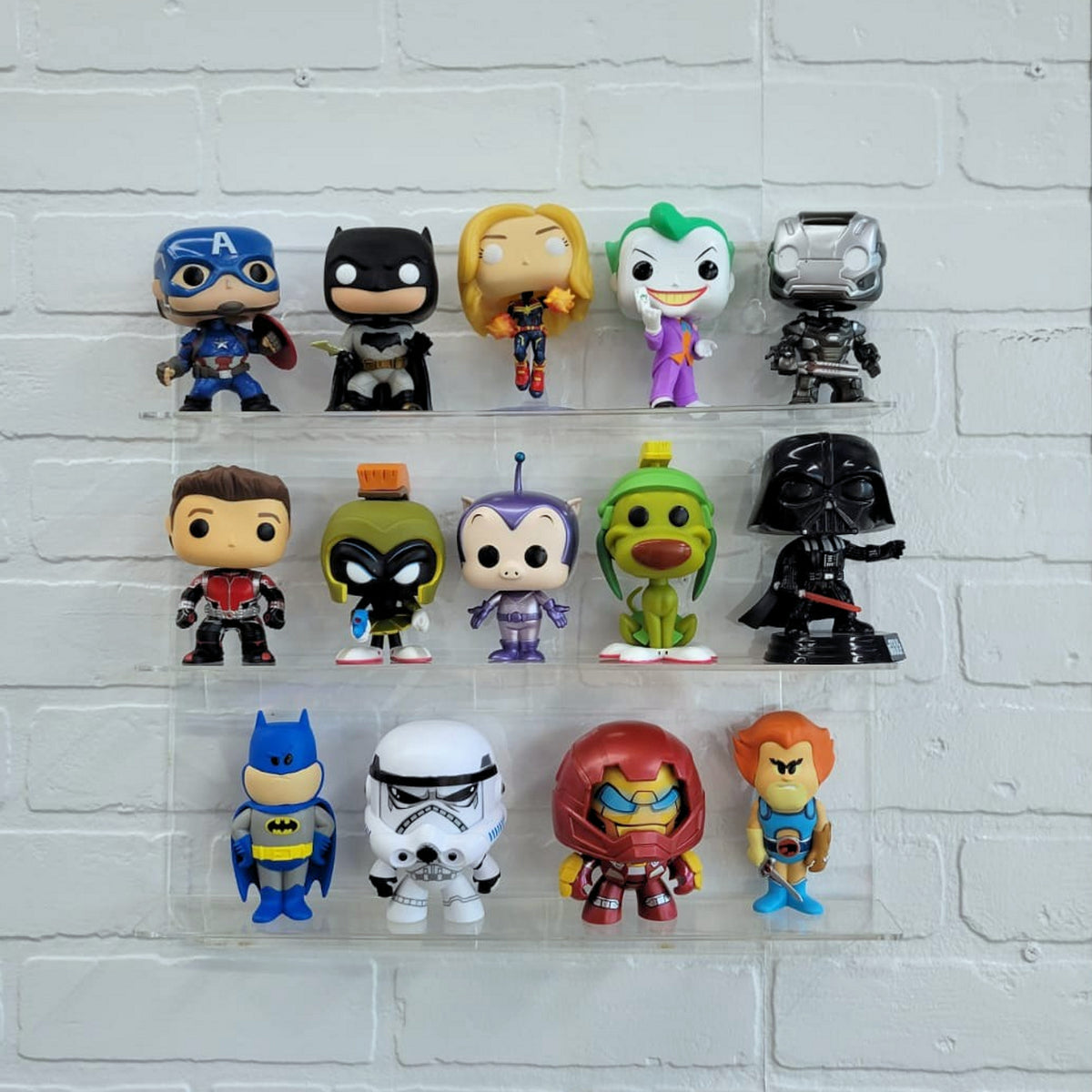Acrylic Wall Display Case for 15 Funko Pop, No Assembly Required, just Hang on