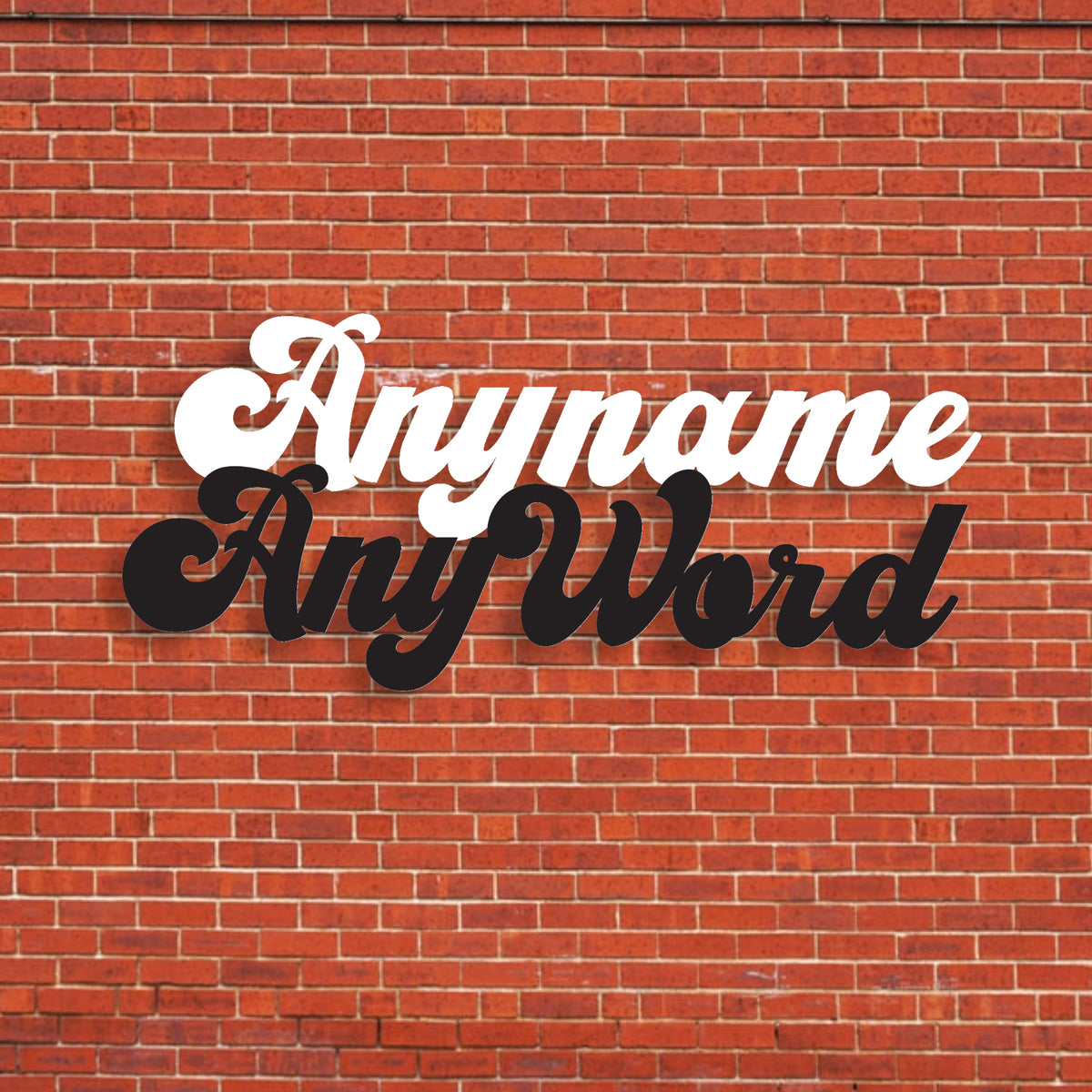 Vintage Family Name Sign Any Two Words