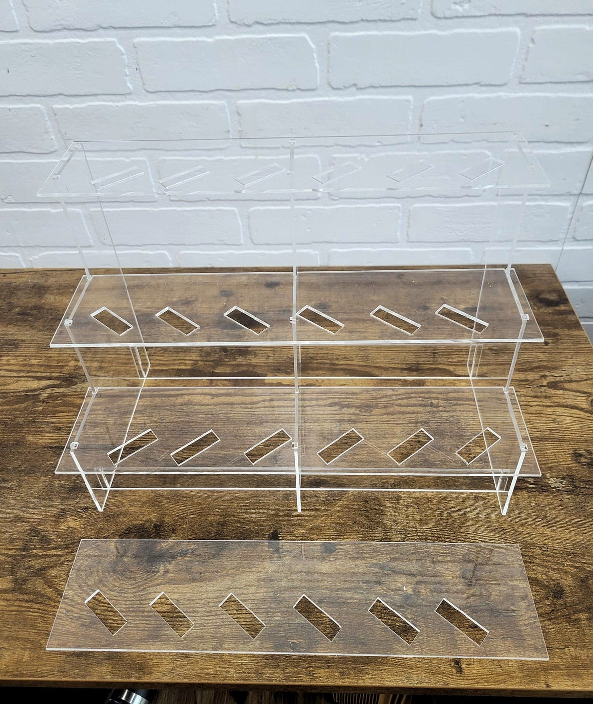 Acrylic Shelf Riser Display Tier, ideal for Detolf: Diecast 1:64 Collectible Cars