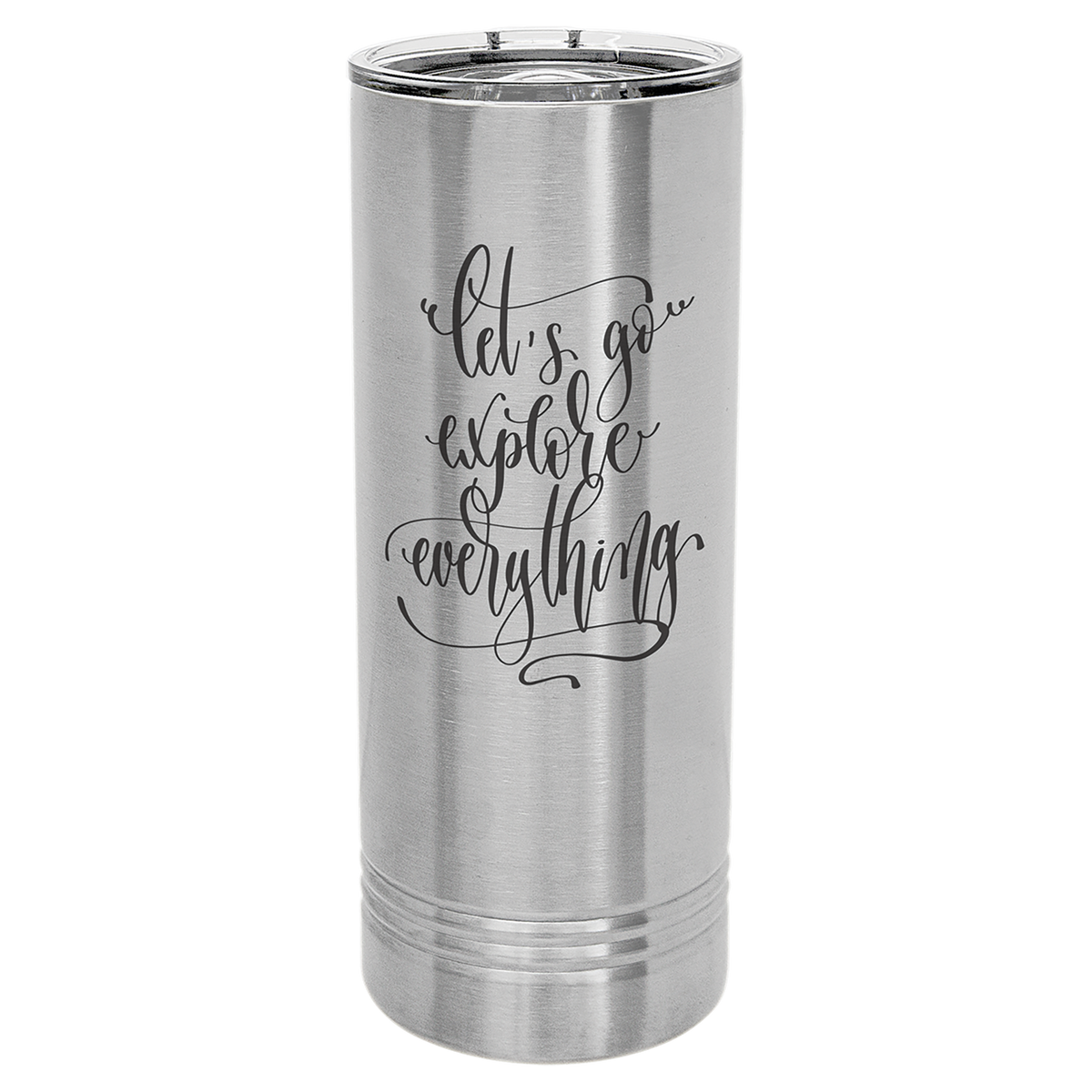 22 oz. Skinny Tumbler with Slider Lid Any Name or Logo