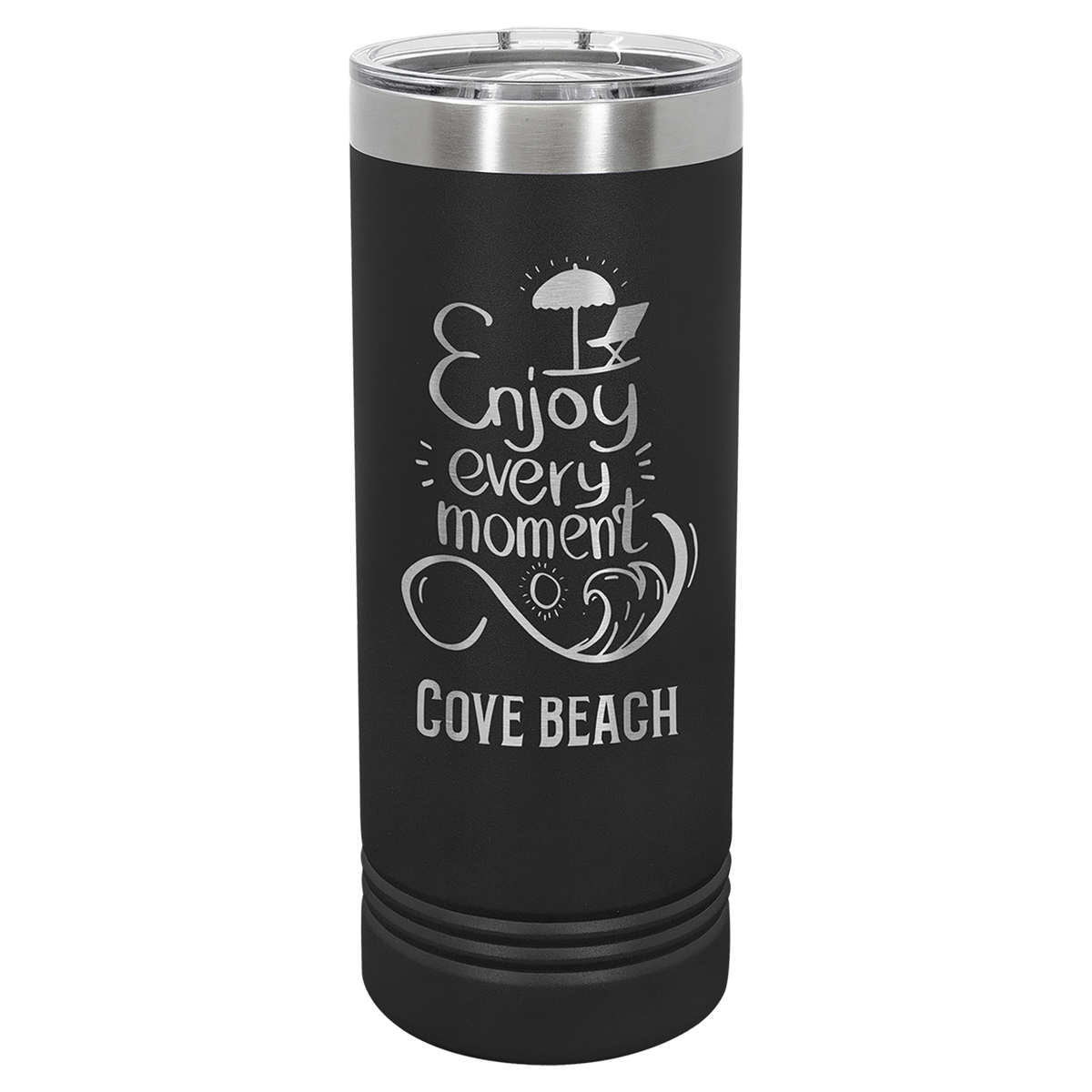 22 oz. Skinny Tumbler with Slider Lid Any Name or Logo