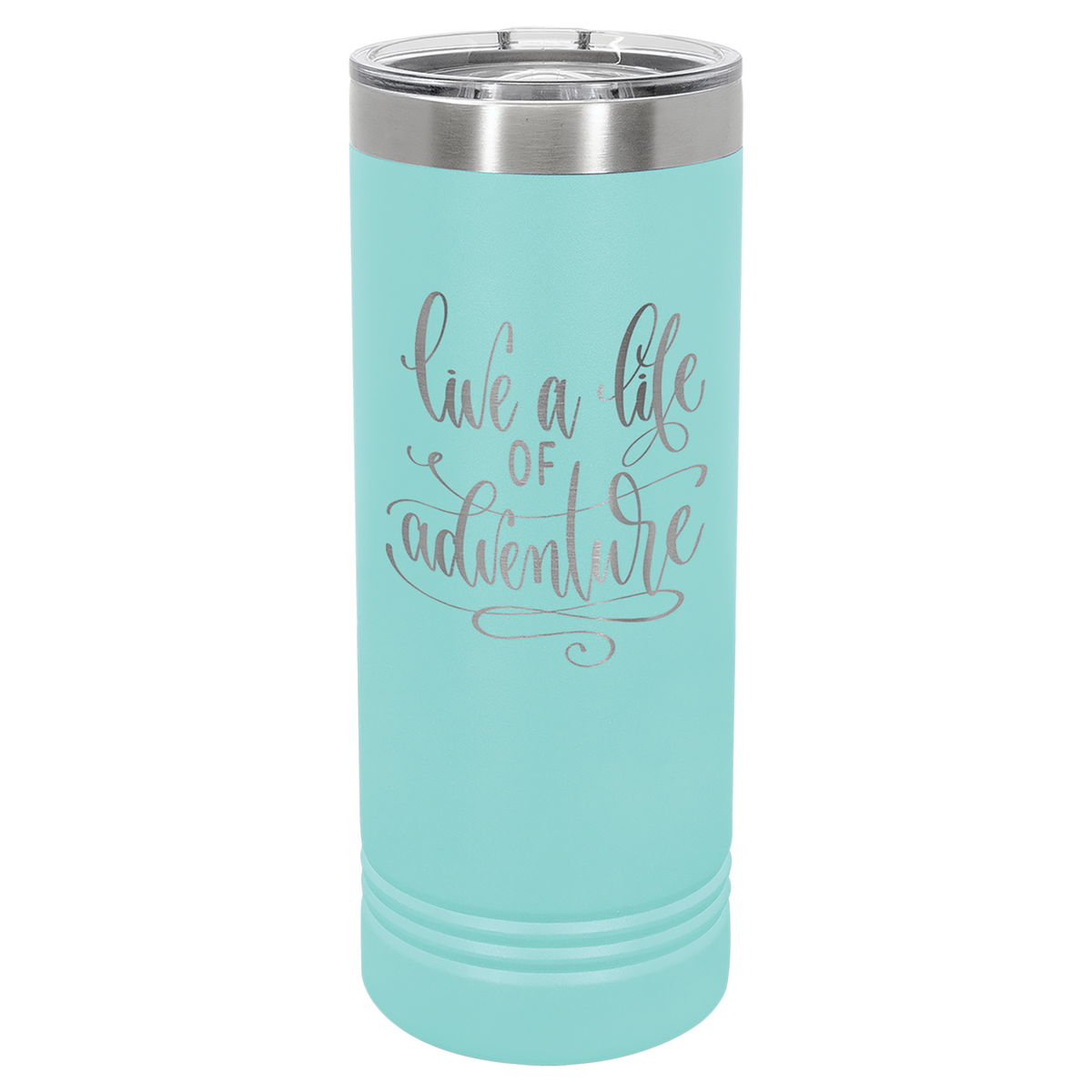 22 oz. Skinny Tumbler with Slider Lid Any Name or Logo