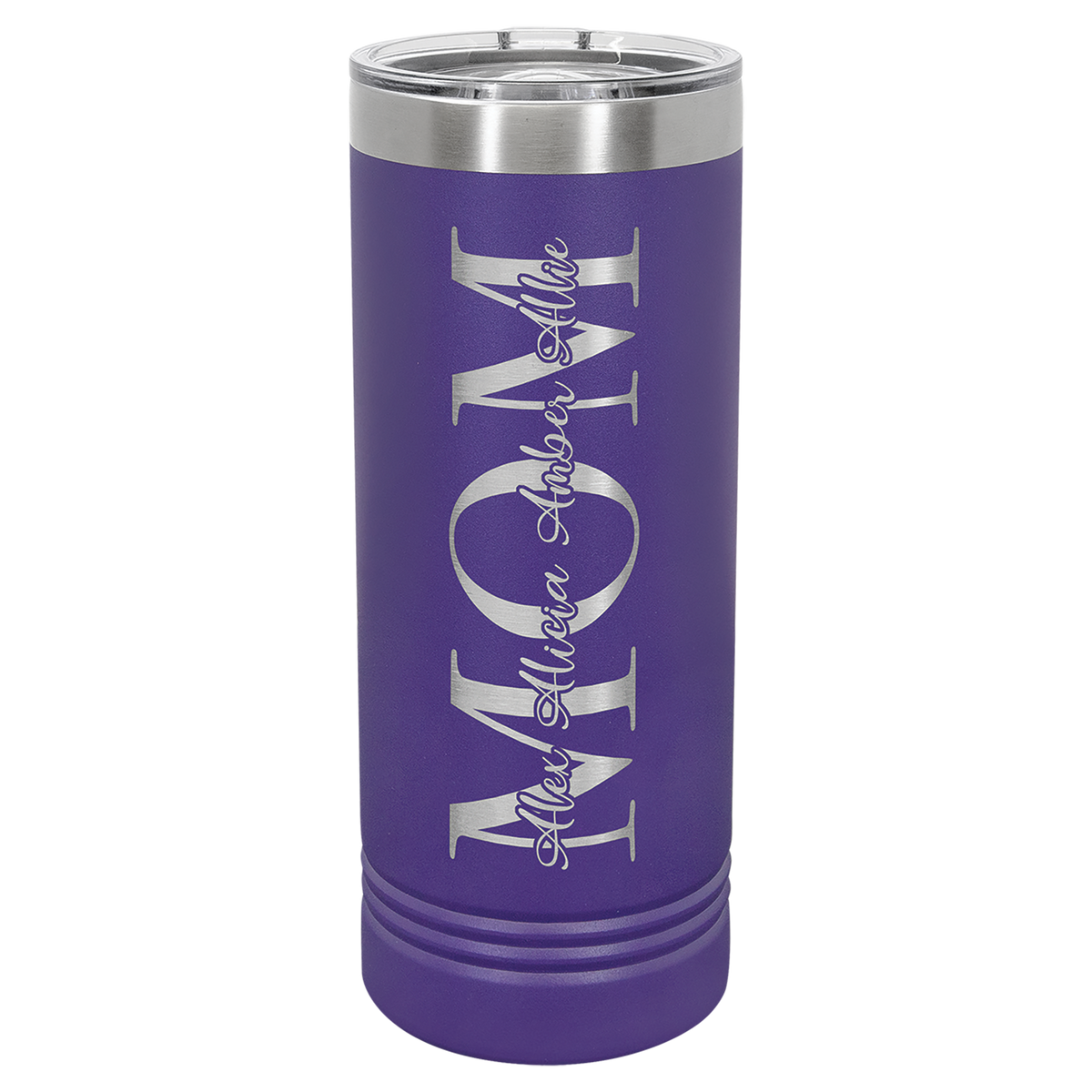 22 oz. Skinny Tumbler with Slider Lid Any Name or Logo