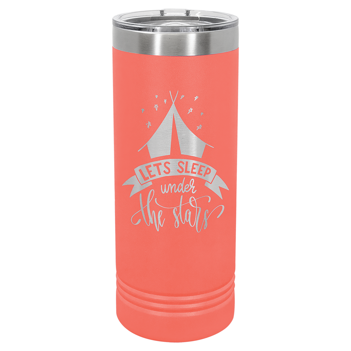 22 oz. Skinny Tumbler with Slider Lid Any Name or Logo