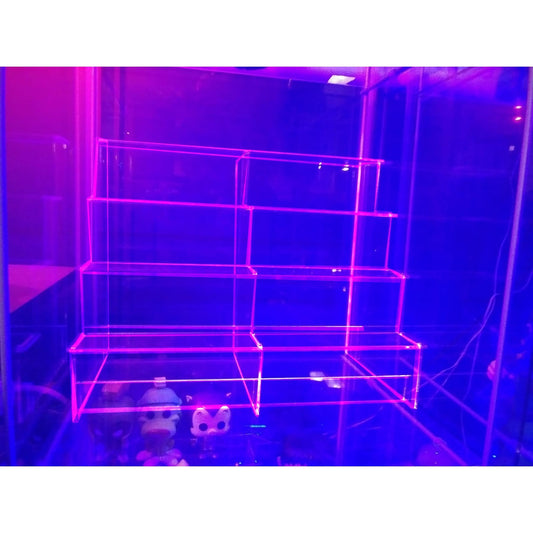 Acrylic Shelf Riser, Tiered Display, Full size for Detolf, Ideal for Nendoroids, Amiibos, Dorbz, Diecast Cars and more