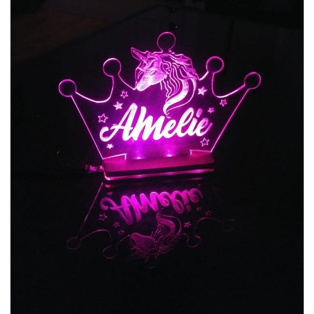 Custom Made LED Lamp, Multicolor Laser Cut Night Lamp