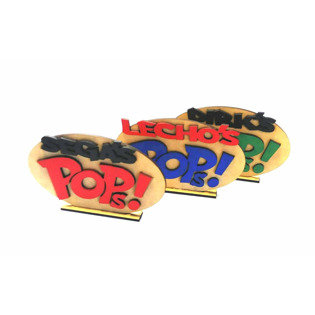 Funko Pop Custom Name Tag Display Logo