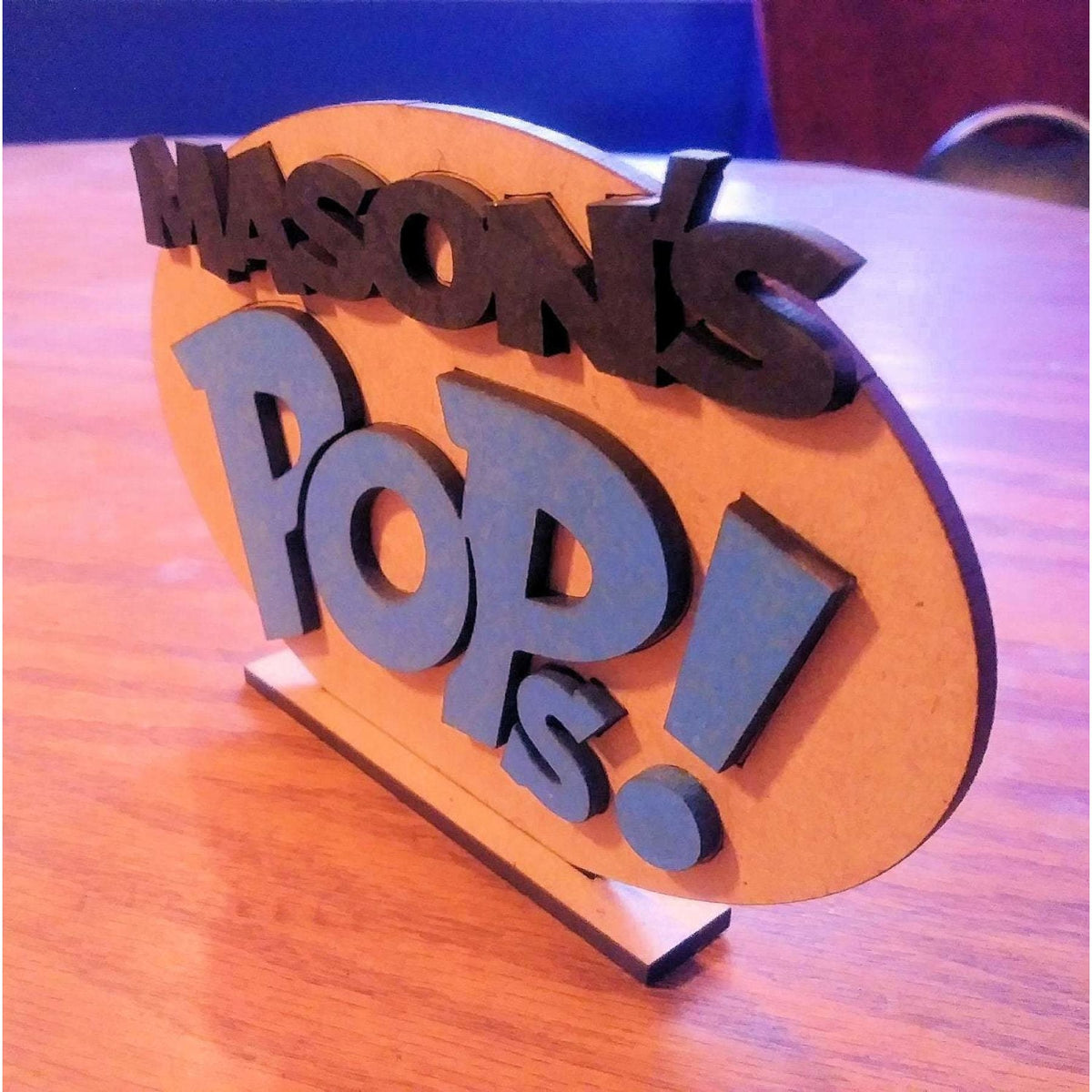Funko Pop Custom Name Tag Display Logo