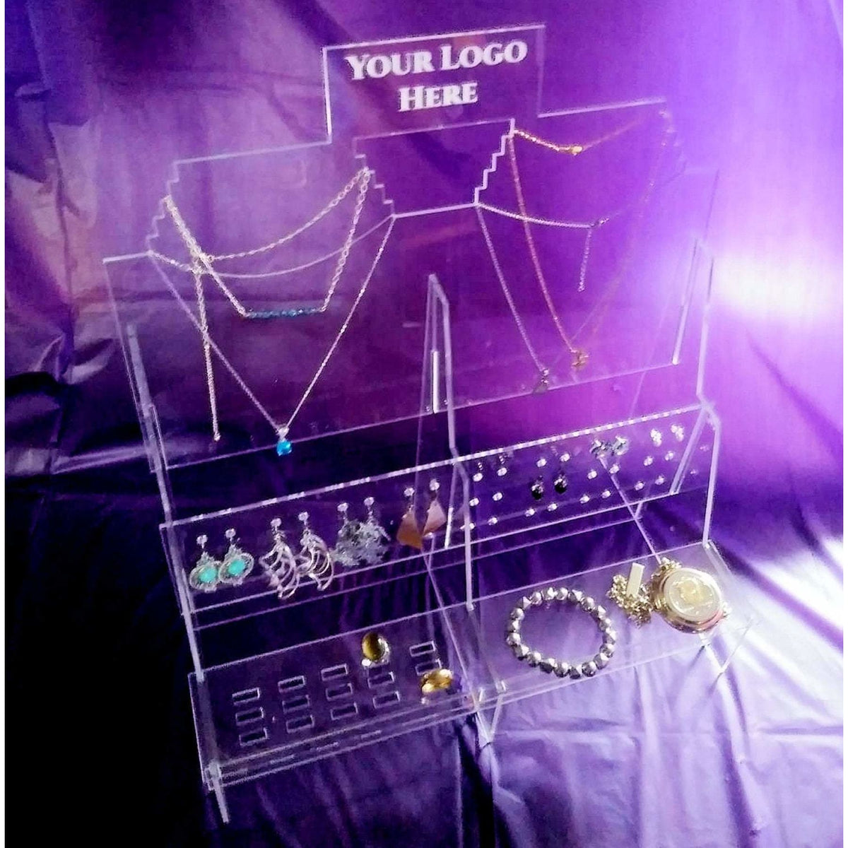 Jewelry Display Organizer, ideal for Stands , Shops and Fairs, with Logo