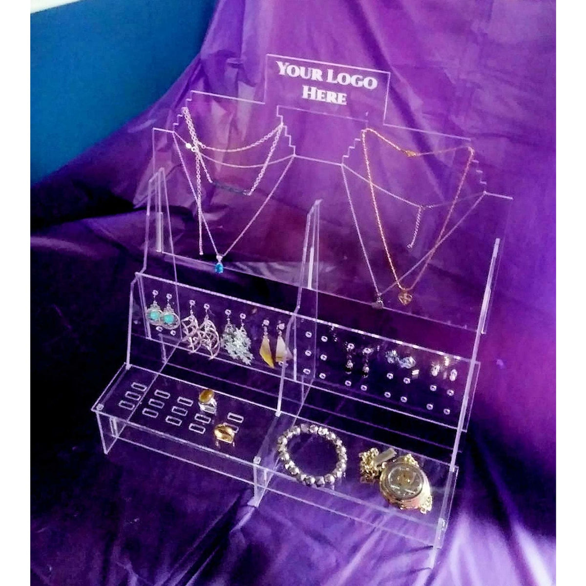Jewelry Display Organizer, ideal for Stands , Shops and Fairs, with Logo