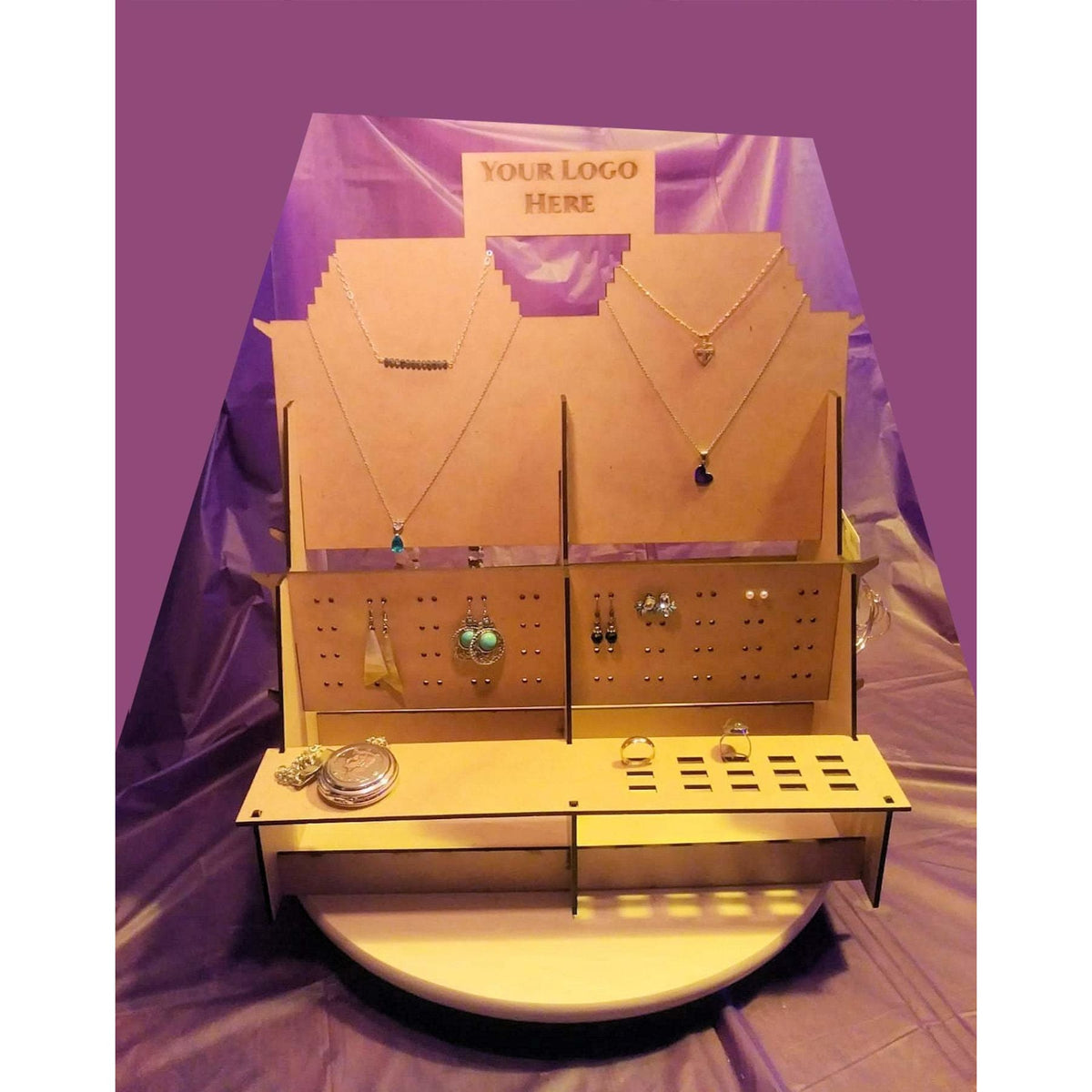 Jewelry Double Side Display Organizer, Ideal for Stands, Shops and fairs. Logo Included