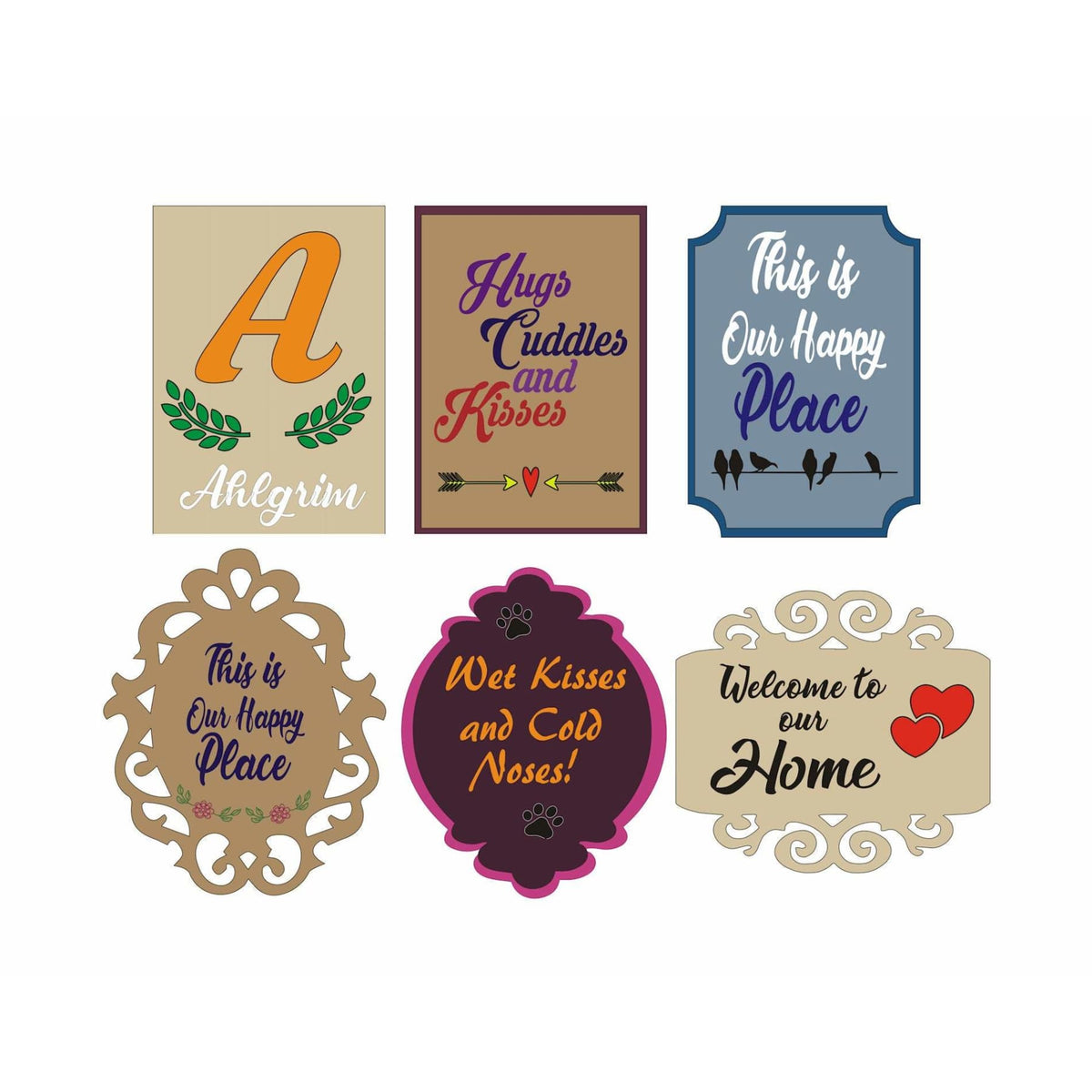 Laser Cut Sign Parties Custom Wall Decor, unpainted