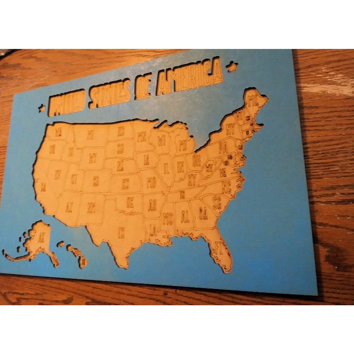 USA Map Wall Decor, Places Family has been memorabilia, Wish List